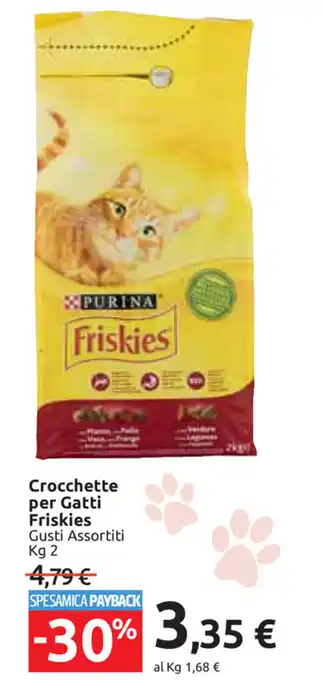 Carrefour Market Purina Friskies Crocchette per Gatti 2kg offerta