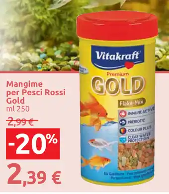 Carrefour Market Vitakraft Mangime per Pesci Rossi Gold 250ml offerta