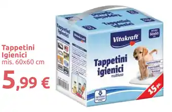 Carrefour Market Vitakraft Tappetini Igienica 60x60cm offerta
