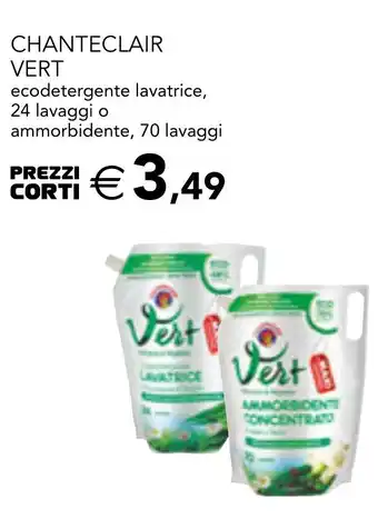 CHANTECLAIR VERT ecodetergente lavatrice, 24 lavaggio ammorbidente, 70 lavaggi