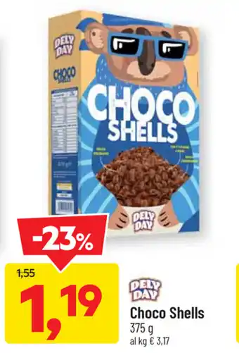 DPiù Dely Day Choco Shells 375g offerta