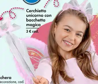 Tedi Cerchietto unicorno con bacchetta magica offerta