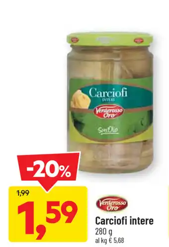 DPiù Carciofi intere 280g offerta