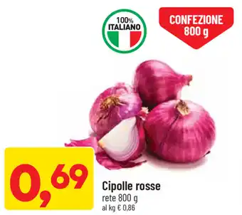 DPiù Cipolle rosse 800g offerta