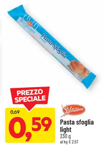 DPiù Pasta sfoglia light 230g offerta