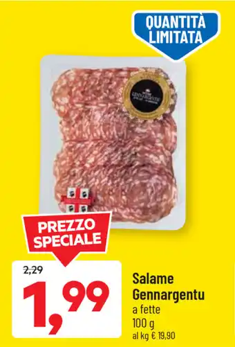 DPiù Salame Gennargentu 100g offerta