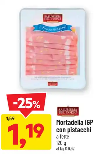 Mortadella IGP con pistacchi 120g