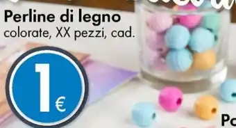 Perline di legno colorate, XX pezzi