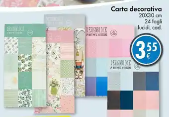 Tedi Carta decorativa 20X30 cm 24 fogli lucidi offerta