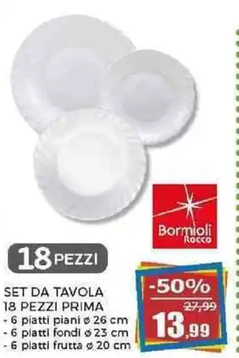 Happy Casa SET DA TAVOLA 18 PEZZI PRIMA offerta