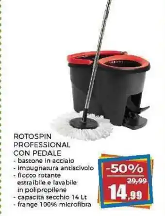 Happy Casa ROTOSPIN PROFESSIONAL CON PEDALE offerta