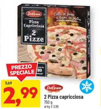 DPiù 2 Pizza capricciosa 750g offerta