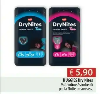 Acqua & Sapone Huggies DryNites Pyjama Pants Ragazza 10 Pezzo(i) offerta