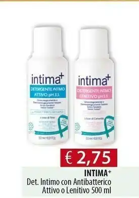 Acqua & Sapone Intima + Detergente Intimo Con Antibatterico 500 Ml offerta