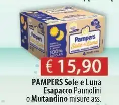 Acqua & Sapone Pampers Sole E Luna Esapacco offerta
