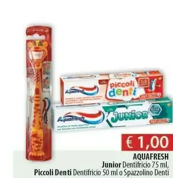 Acqua & Sapone Aquafresh Junior Dentifricio 75 Ml offerta