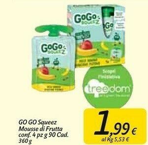Carrefour Market Gogo Squeez Mousse Di Frutta offerta