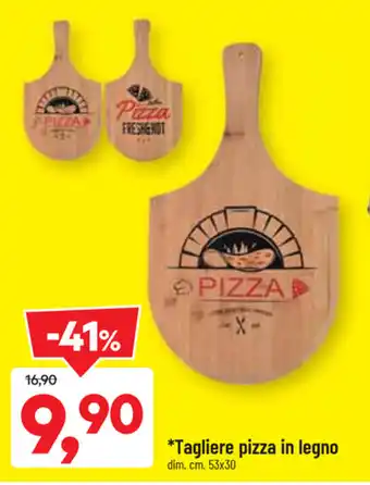 DPiù Tagliere pizza in legno 53x50 offerta