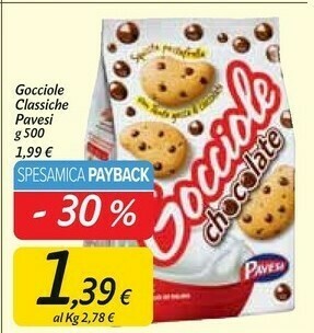 Carrefour Market Pavesi Gocciole Chocolate 500 G(ml) offerta