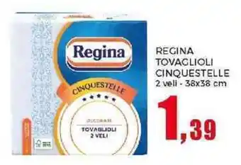 Happy Casa REGINA TOVAGLIOLI CINQUESTELLE 2 veli - 38x38 cm offerta