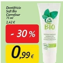 Carrefour Soft Bio Dentifricio 75ml