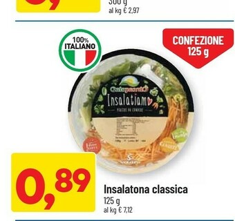 DPiù Ortopronto Insalatona Classica offerta
