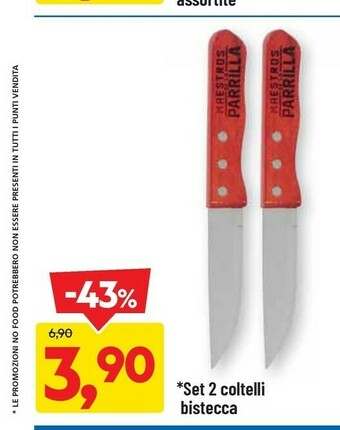 Set 2 Coltelli Bistecca