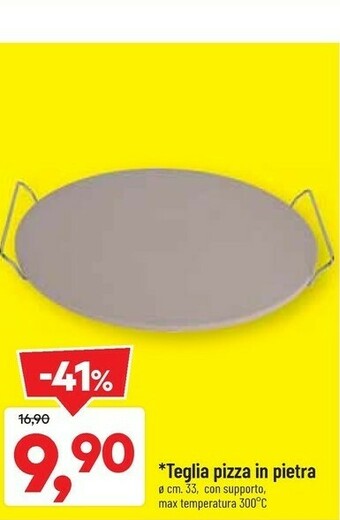 DPiù Teglia Pizza In Pietra offerta