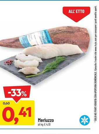 DPiù Merluzzo offerta