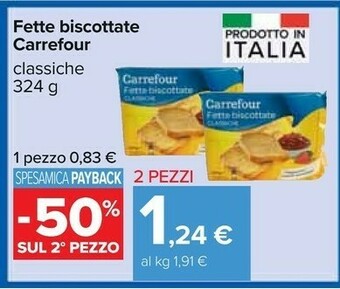 Carrefour Fette biscottate offerta