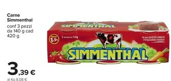 Carrefour Simmenthal Carne in scatola offerta