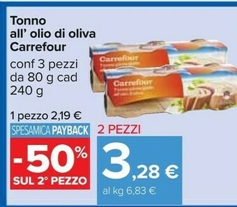 Carrefour Tonno offerta