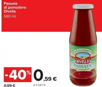 Carrefour Divella Passata di pomodoro offerta