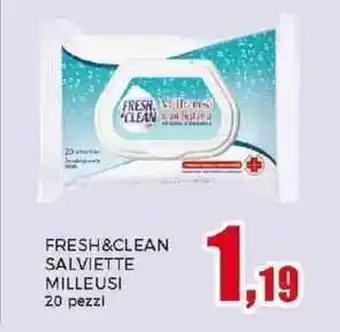 Happy Casa FRESH&CLEAN SALVIETTE MILLEUSI 20 pezzi offerta