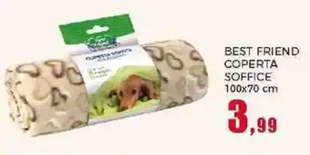 Happy Casa BEST FRIEND COPERTA SOFFICE 100x70 cm offerta