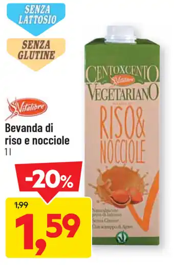 DPiù Bevanda di riso e nocciole 1l offerta