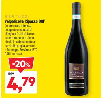 DPiù Bertuzzi Valpolicella Ripasso DOP 0,75l offerta