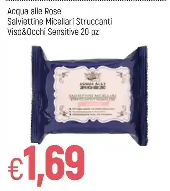 Acqua Alle Rose Salviettine Micellare Struccanti