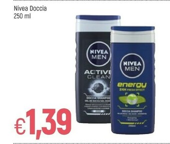 Famila Nivea Active Clean Doccia Gel Uomo Corpo 250 Ml offerta