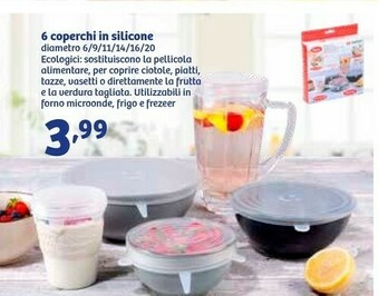 6 Coperchi In Silicone