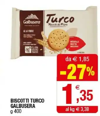 Iperal Galbusera Biscotti Turco offerta