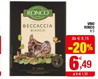 Iperal Cantine ronco Vino offerta