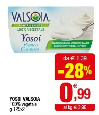 Iperal Valsoia Yosoi 100% Vegetale offerta
