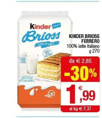Iperal Ferrero Kinder Brioss 270 G(ml) offerta
