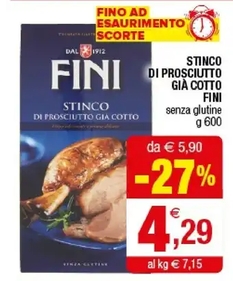 Iperal Fini Stinco Di Prosciutto Già Cotto offerta