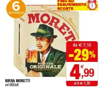 Iperal Birra Moretti - Birra Moretti 660 g(ml) offerta