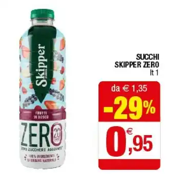 Iperal Zuegg Skipper Melograno E Lampone Zero Zuccheri Aggiunti 1000 G(ml) offerta