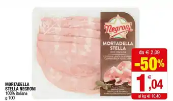 Iperal Negroni Mortadella Stella offerta