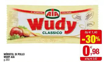Iperal Aia Wurstel Di Pollo Wudy offerta