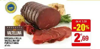 Iperal Bresaola Della Valtellina Igp Punta Anca offerta